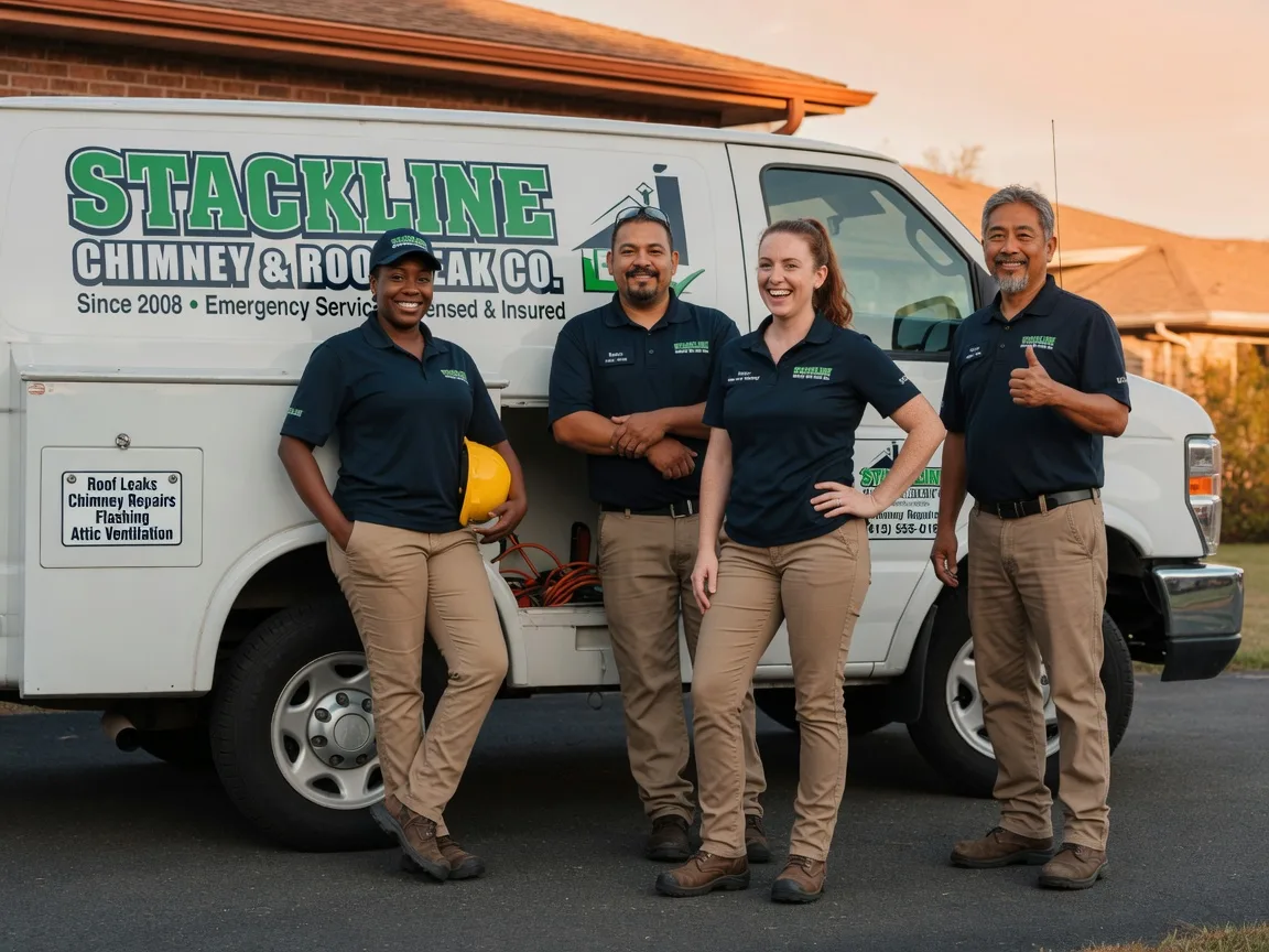 Chimney flashing repair company in West Point, TX